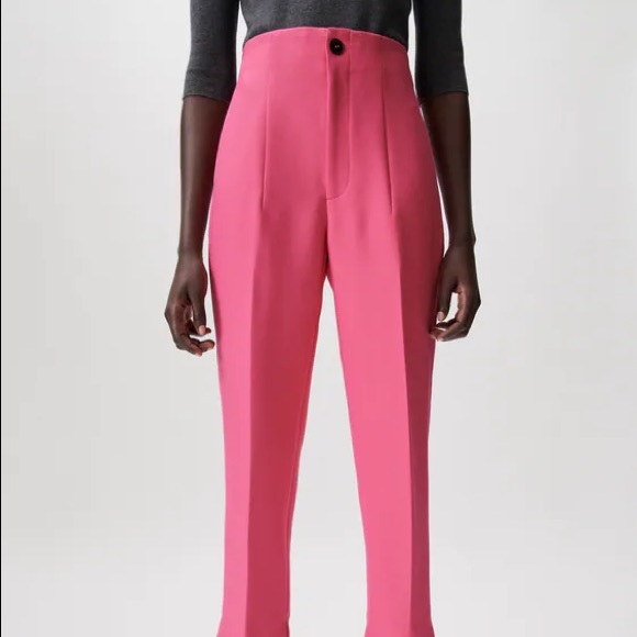 Zara pink high waisted pants - Picture 2 of 5